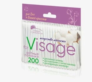 Ватные палочки for Visage Новые Горизонты 200 шт. круг 