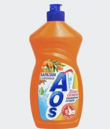 Ср-во д/посуды Aos  415мл Бальзам облепиха (20/1080)