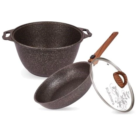 Набор кухонной посуды №18 с антипригарным покрытием "Granit Ultra" (Original) нкп18го