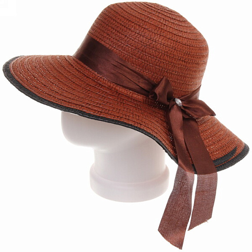 Шляпа женская с широкими полями TiraMiSu- Бэлла, микс 6 цветов, р58, ширина полей 11 см_17