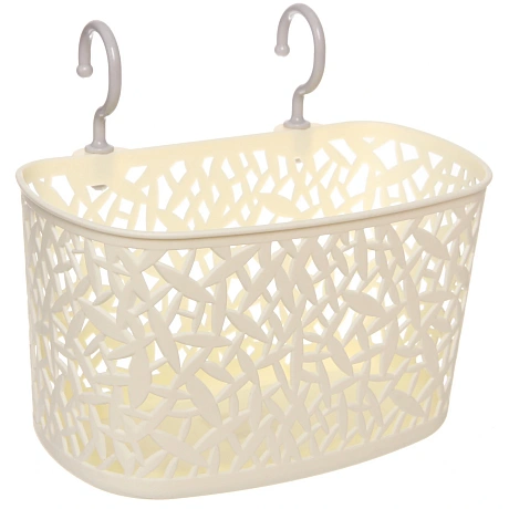 Органайзер подвесной "БИСКОТТИ", цвет дымчатый белый, 24*14*21см 