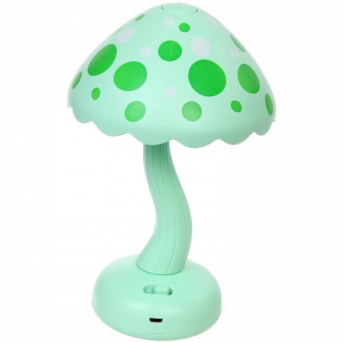Настольная лампа "Sweet - Гриб" LED 13,2*19,5 см, USB 3w 3.7v, Зеленый