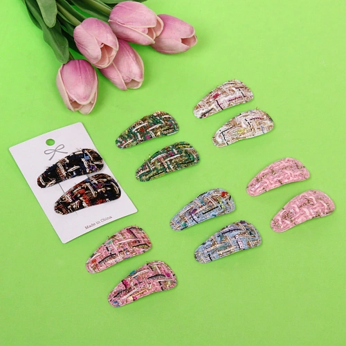 Зажимы для волос 2шт New collection - Marina, микс 6 цветов, 62,5см_3