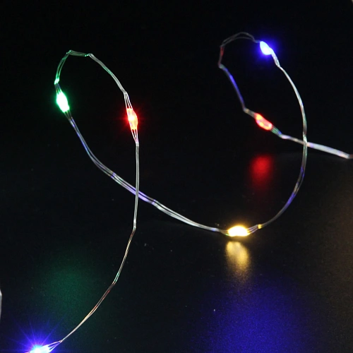 Гирлянда для дома НИТЬ Роса 20 м 200 ламп LED, 8 реж,IP-20, Мультицвет_12