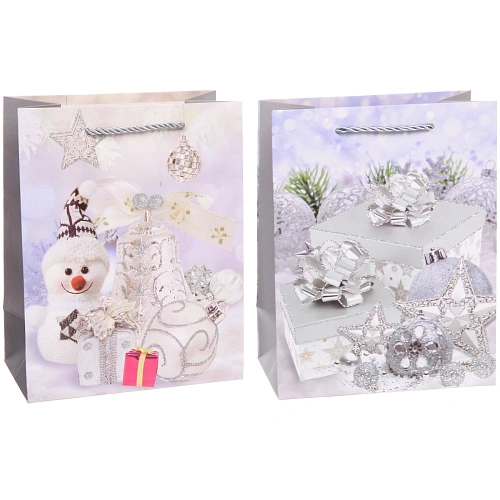 Пакет подарочный Серебряная сказка 231810 см, микс_4