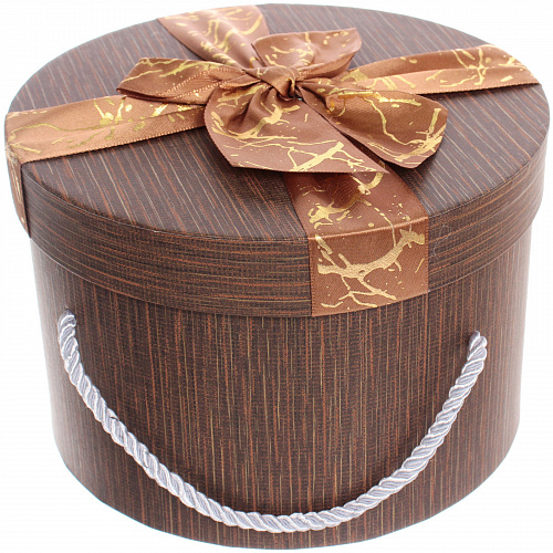 Коробка подарочная "Теплые чувства" 19*19*13 см, шоколад