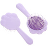 Расчёска массажная детская "ЛАПОЧКА", цвет фиолетовый, 17.8*9.1см (коробка PVS)