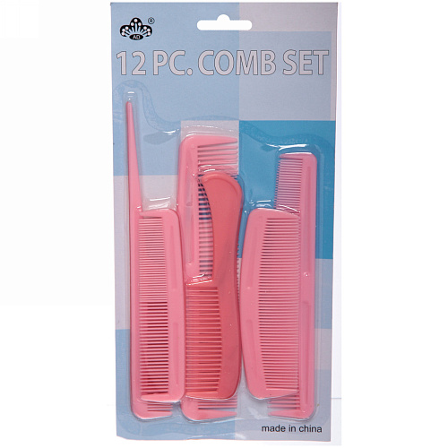 Расчески в наборе на блистере 12 шт, цвет микс_8