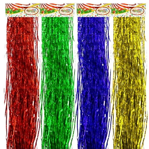 Дождик 1,5м "Голограмма" Точка тонкий, в ассортименте