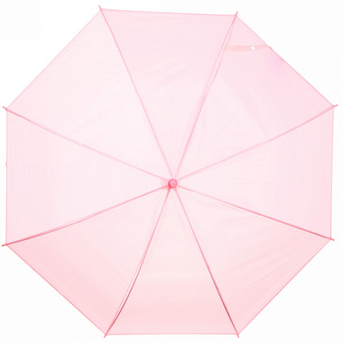 Зонт-трость женский "Классический" цвет нежно-розовый, 8 спиц, d-92см, длина в слож. виде 71см