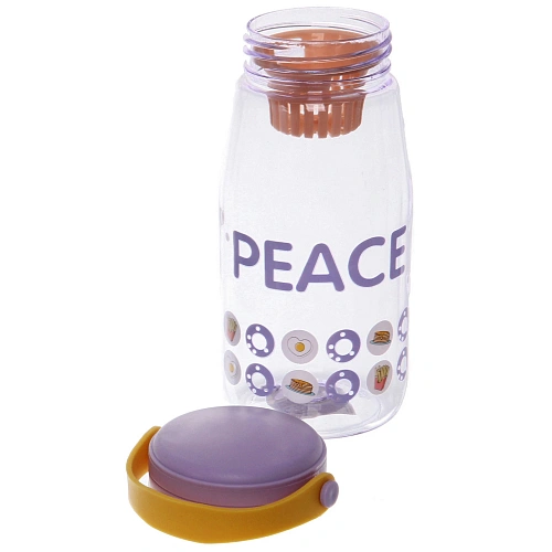 Бутылка питьевая пластиковая 700мл Улыбка, микс цветов_9