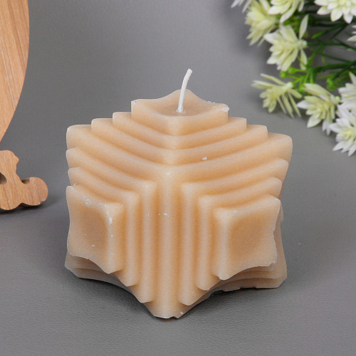 Свеча Геометрия 7575, Какао_4