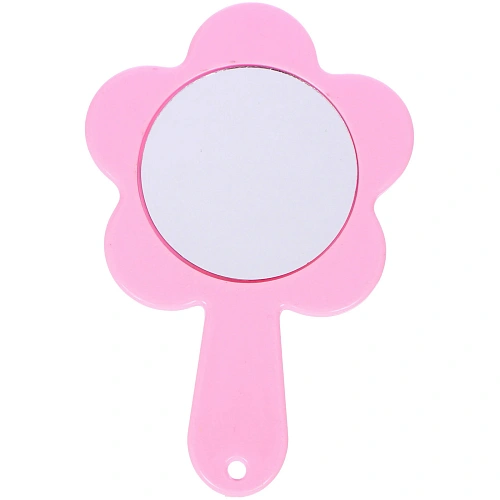 Расческа с зеркалом в наборе детские МИМИШКИ, мишка, цвет розово-фиолетовый, 11см _5