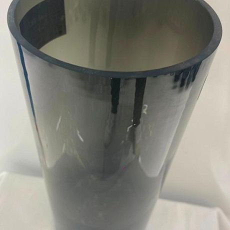Ваза стеклянная "GREY GLASS" 11*25см, круглая