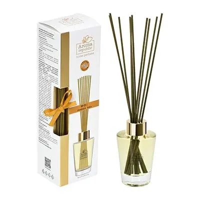 Ароматический диффузор в стеклянном флаконе 90 мл,"№61 Amber sea" AROMA REPUBLIC