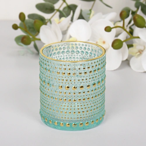 Подсвечник "Хрустальный блеск" 7*7,8 см, Голубой