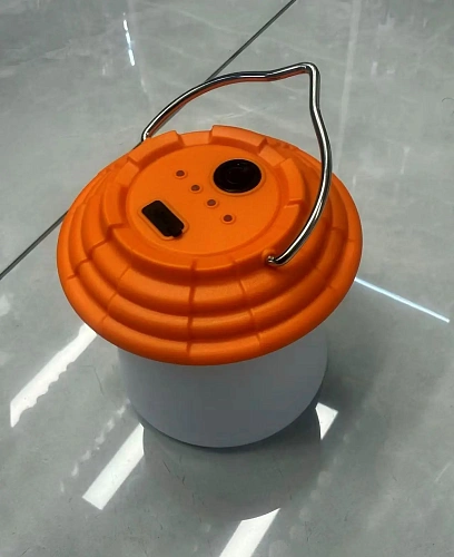 Фонарь туристический 6 режимов  28LED+COB,  аккумуляторная батарея 1200mAh, 10*10см, USB FY195