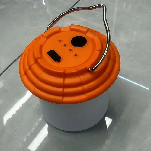 Фонарь туристический 6 режимов  28LED+COB,  аккумуляторная батарея 1200mAh, 10*10см, USB FY195