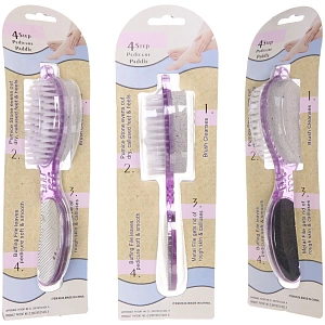 Пемза для ног "Pedicure - Hit", 4 в1, четырехсторонняя, цвет в ассортименте, 16см