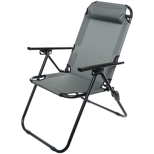 Кресло складное с подлокотниками TFS1608, 546895 см, 3 положения, серый_4