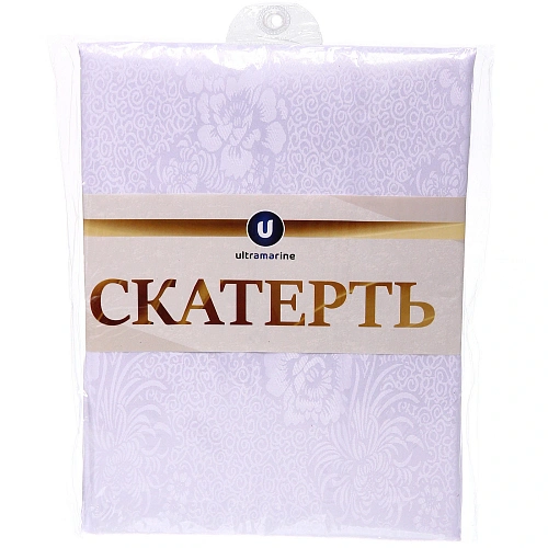 Скатерть 148180 см Классика, цветы, цвет белый_8