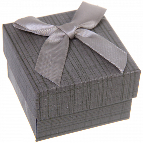 Коробка подарочная "Wish" 5*5*3,5 см, Серый