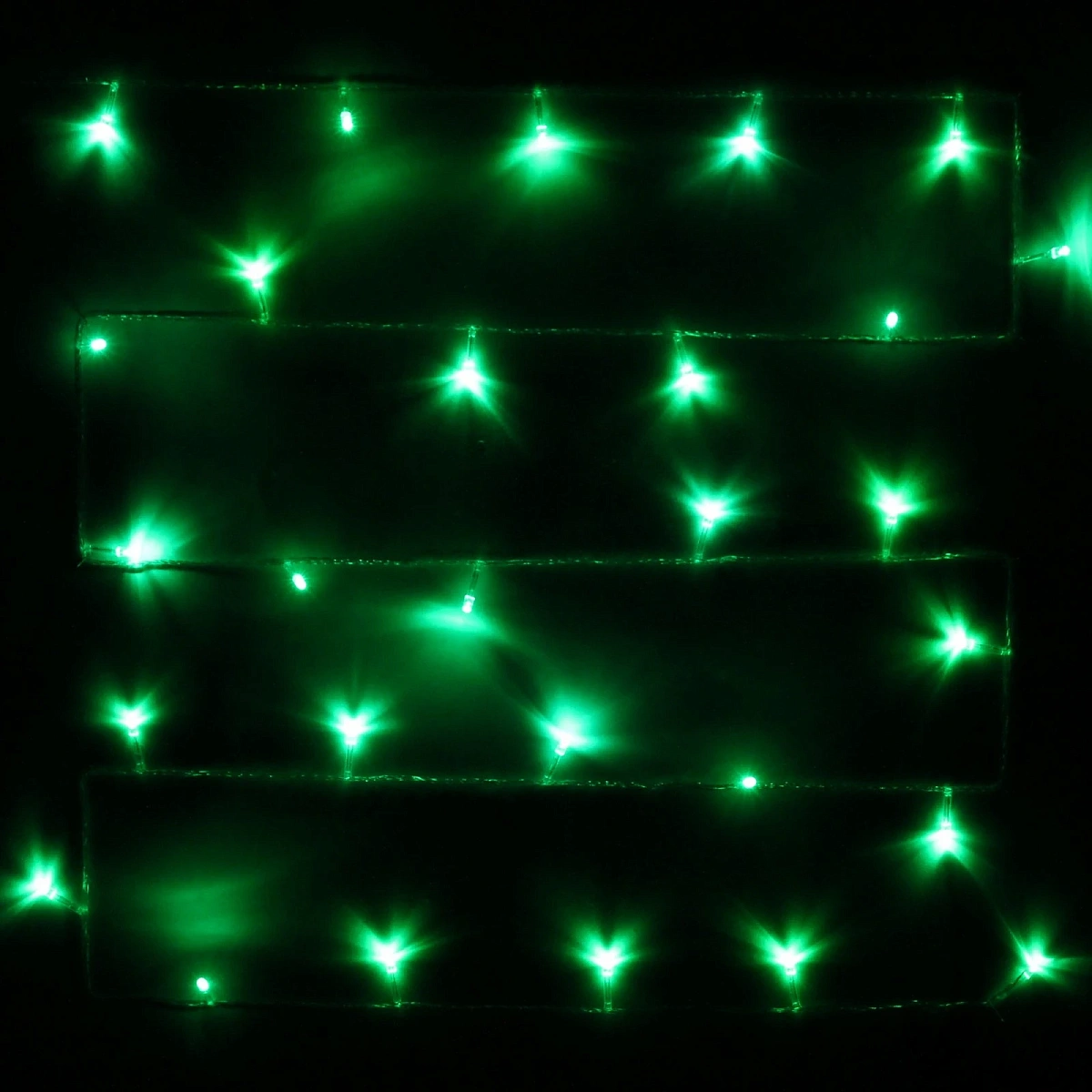 Гирлянда для дома 16м 180 ламп LED прозрач.пров.,8 реж, IP-20, Зелёный (возможность соединения)