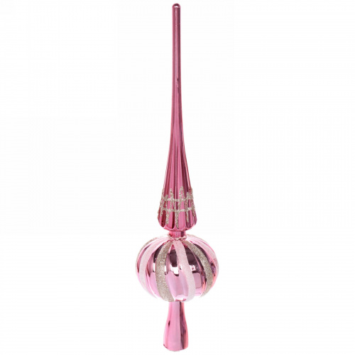 Верхушка на ёлку SHINE "Magic Waves" 33 см, rose pink