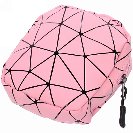 Косметичка прямоугольная  "Women secret", цвет розовый, 11,8*11,5*3см