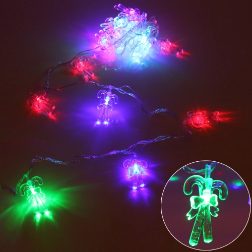 Гирлянда для дома 4,0 м 20 ламп LED с насадками КОНФЕТКИ, прозрач.пров., авторежим.,IP-20 RG/RB (возможность соединения)