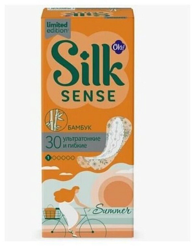 OLA! SILK Sense LIGHT прокладки ежедневные тонкие стринг-мультиформ аромат Бамбук уп.30