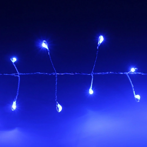 Гирлянда для дома 2,0 м 150 ламп LED  Мишура, Синий_6