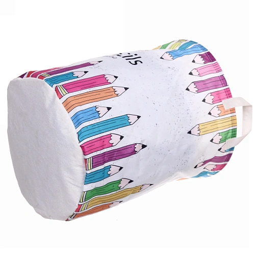 Корзина для белья круглая Карандаши 4433 см JA8_3