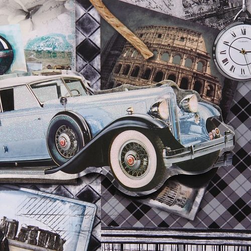 Пакет подарочный Винтаж 314212 см, микс_4