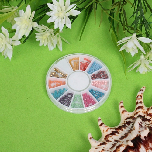 Украшение для нейл-арта Nail Art Design, бисер, цвет микс, в пакете, 77см_8