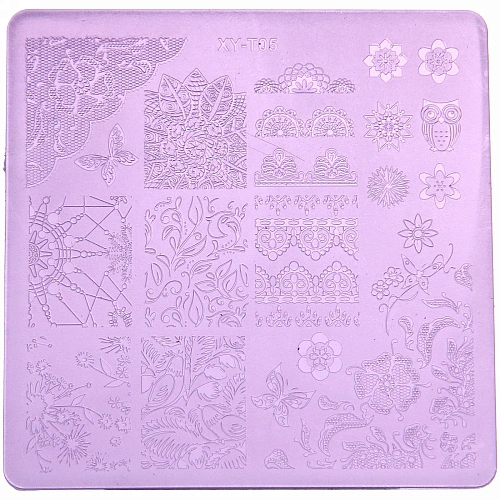 Набор для дизайна ногтей - стемпинг VivA Manicur, пластина квадрат, микс 4 цвета, 1811см_13