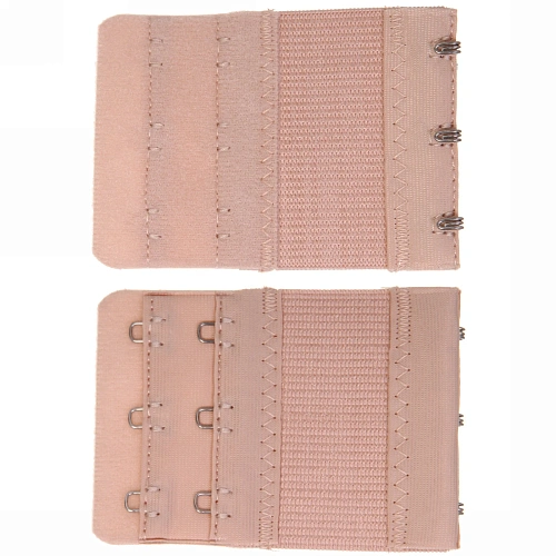 Расширитель для бюстгальтера, цвет бежевый, 3 крючка, 5,5*8см