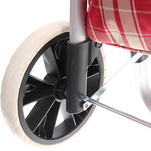 Тележка хозяйственная с сумкой (1004035см, колеса 21см,грузоподъемность до50 кг)  бордо SYD100B-2_7