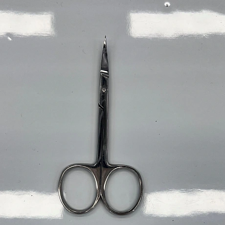 Ножницы для маникюра из нерж. стали "Ultramarine", цвет хром, 10*4,7*2,5см/дл. шир. лезвие