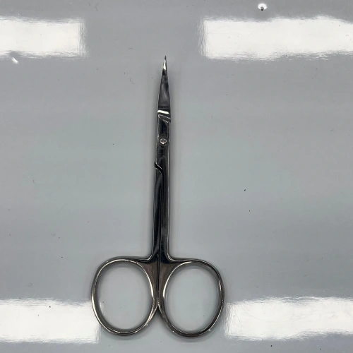 Ножницы для маникюра из нерж. стали "Ultramarine", цвет хром, 10*4,7*2,5см/дл. шир. лезвие