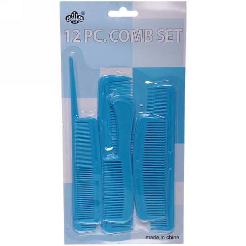 Расчески в наборе на блистере 12 шт, цвет микс_6