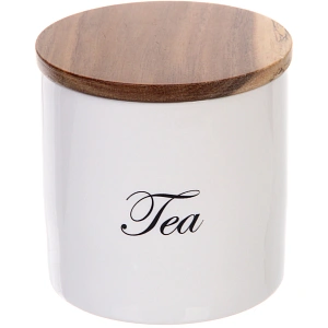 Банка для хранения керамическая "White magic" 500мл 10*10,5см для чая