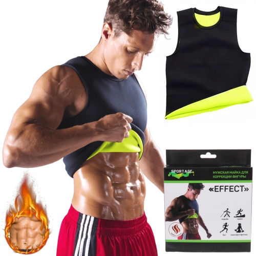 Майка для похудения "Effect", размер S, Черный