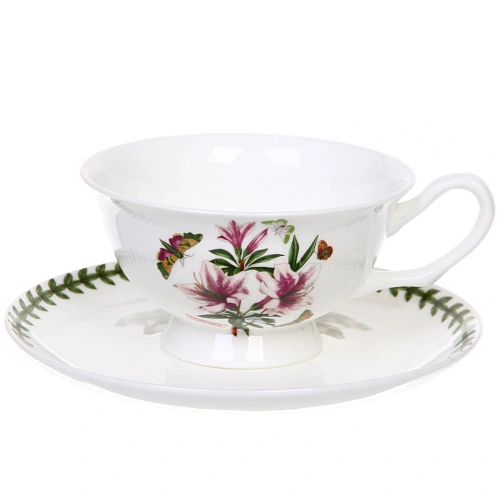 Чайная пара "Цветочная грация" (кружка 220мл, блюдце) лилии