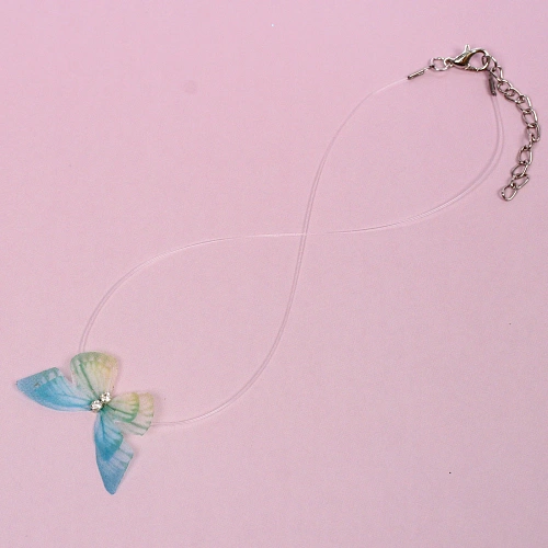 Подвеска на шею на леске "Butterfly", цвет микс, 2,5*2,5см