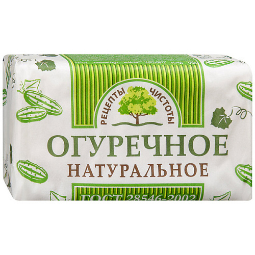 Мыло НМЖК 180г Рецепты чистоты Огуречное (3/36)