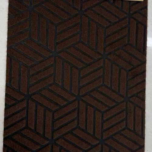 Коврик придверный 38*58см"Ромбы" коричневый