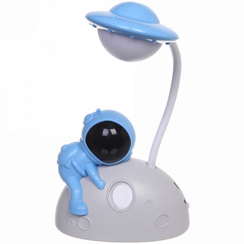 Светильник настольный "Cosmo-Любимая Луна" LED 28*11,5*7,5см USB 4v 3w, Бело-голубой