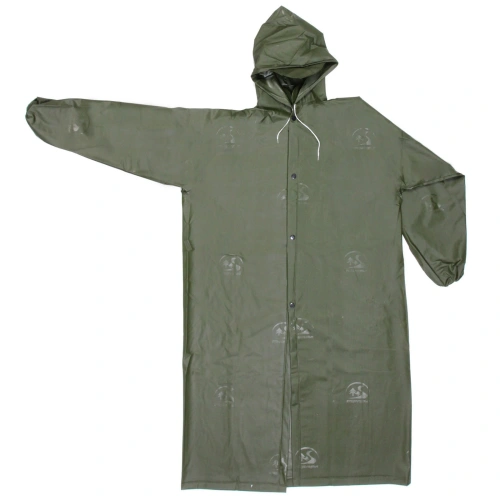 Дождевик-плащ "Олива" с капюшоном и завязками, на кнопках, р. XXXL(115*66см.)