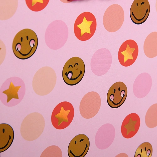 Пакет подарочный Смешные смайлы 18238 см, микс_6